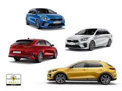 Alle variantene av Ceed oppnår 5 stjerner i Euro NCAP med sikkerhetssystem som leveres som standard i Norge.