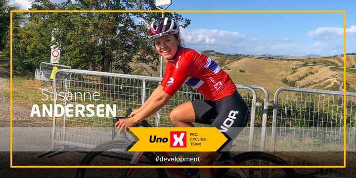 Norske Susanne Andersen er en av rytterne på Uno-X Pro Cycling Team. Foto: NCF