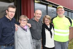 Lars Sigve Søndenå, Helen Stålesen, Terje Risvoll, Anne-Bjørg Åbø Wiersen og Ove Løvik mener at samhold gir mangfold i Sauda.