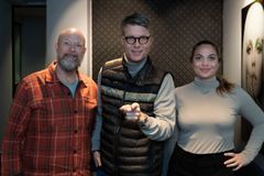 Morgenklubben med Loven & Co (f.v. Geir Schau, Øyvind Loven og Kim Dahl). Foto: Kenneth Sporsheim / Radio Norge