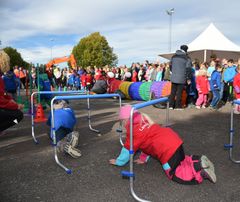 Lambertseter flerbrukshall tilrettelegges for håndball, allidrett, hallidretter og bryting. Når hallen ikke brukes til organisert trening, skal den brukes til kroppsøving for skolebarn og ungdom i nærmiljøet. Foto: Kultur- og idrettsbygg Oslo KF/ Finn Ståle Felberg