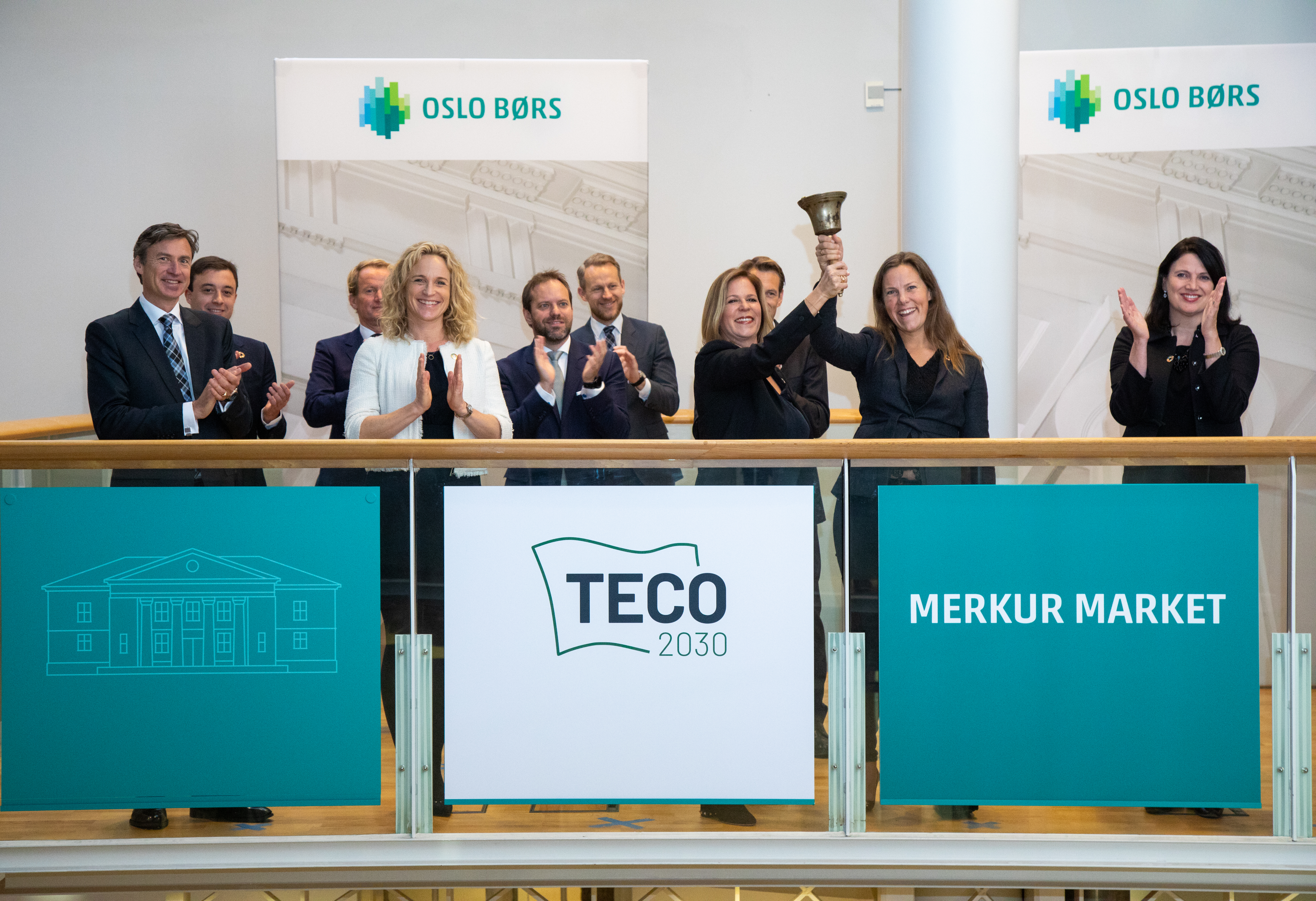 Oslo, Norway, October 12 2020: TECO 2030 ASA (OSE: TECO-ME) started trading today on Merkur Market, a multilateral trading facility operated by the Oslo Stock Exchange, giving investors an opportunity to invest in the transformation of the world’s shipping fleet to zero emissions. (Foto: Thomas Brun / NTB Kommunikasjon)