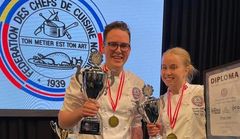 GULL: Nils Flatmark og Tonje Svee – første vinnere i Nordic Green Chef
