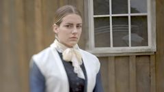 Rekonstruksjon: Brianna Chomer i rollen som Sallie Chisum. Ved hjelp av Sallies dagbok var eksperter i stand til å identifisere flere av personene på bildet. Foto: National Geographic Channels/Mark Kohl