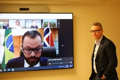 Brasil slutter seg til internasjonal erklæring mot fiskerikriminalitet. Fiskeri- og sjømatminister Odd Emil Ingebrigtsen og hans brasilianske kollega Jorge Seif Jr. på link fra Brasil.