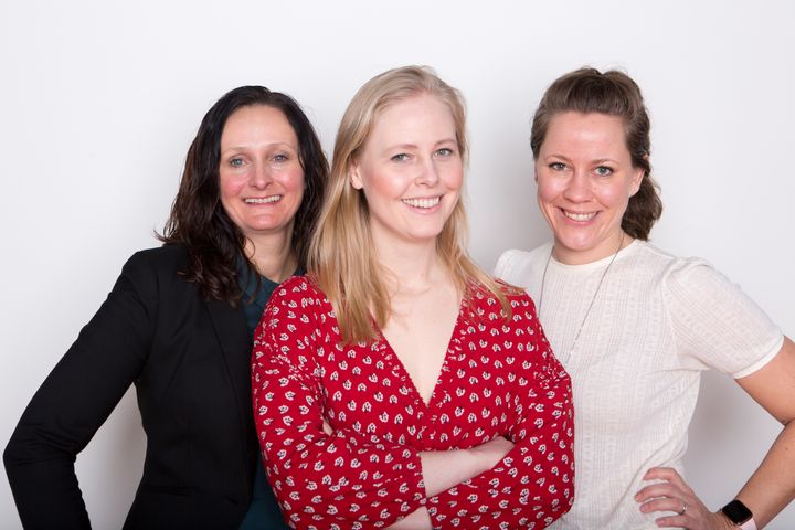 F.v. Annette Anfinnsen i Robotic Innovation AS, Sigrun Syverud i Fjong Norge AS, Merete Nygaard i Lawbotics AS. Foto: Innovasjon Norge/Charlotte Wiig