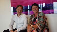 f.v.:Benjamin E. Larsen, fagsjef i Virke ideell og frivillighet, og Inger Helene Venås, direktør i Virke ideell og frivillighet