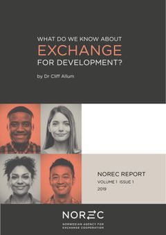 Forsida på rapporten, den første Norec publiserer som kompetansesenter.