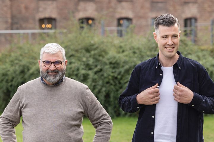 CEO Svein Sørensen og CTO Isaac Gray i Witted. Foto: Knut Neerland, Magent Fotografer