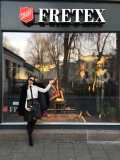 Nina Jarebrink ønsker velkommen til Fretex!