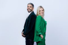 Carina Olset og Yousef Hadaoui skal lede Idrettsgallaen i Trondheim Spektrum 8. januar. Foto: Julia Marie Naglestad/NRK