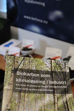 Bellonas rapport om biokarbon. Foto: Sunniva Furset.