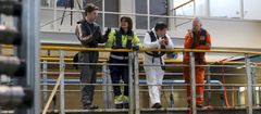 Fagdiskusjoner på brua! Karl Nevland, Hanne Solem Holt, Hans V. Jensen og Stein Erik Sørstrøm.