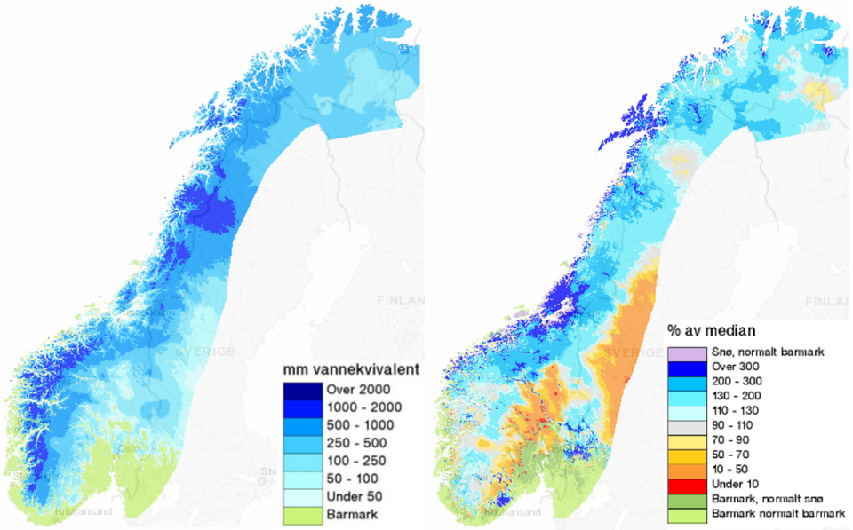 NVE: Utsikter For Vårflom Med Utgangspunkt I Snømengde 4. April 2022 ...