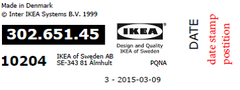 Eksempel på produktmerke på PATRULL KLÄMMA barnegrind.