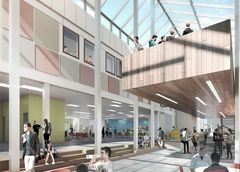 Skogmo videregående skole skal stå ferdig sommeren 2017.