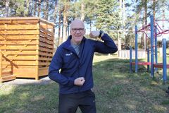 FITNESS UTØVEREN   Den pensjonerte lektoren Nils Harald Moe (75) fra Tromsø startet med fitness for fem år siden. Foto: TV 2