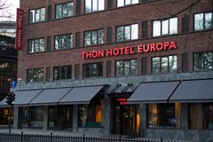 Thon Hotel Europa ligger rett ved siden av Slottsparken i Oslo.