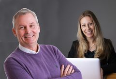 Ole Jørgen Ølstad og Stine Bådstøe i Sky Rekruttering AS.