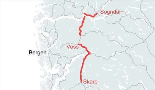 I løpet av 2022 kommer Nye Veier til å lyse ut konkurransen om utbedringer av RV13 på strekningen fra Skare til Sogndal i Vestland.