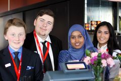 Phillip Jakobsen, Daniel Njåmo, Nasro Abdullahi og Stephanie Rivera - Foto Marianne Wennesland - Scandic