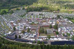 Dyrsku'n er landets største møteplass for mat og landbruk. Til helgen arrangeres årets utgave på Dyrskuplassen i Seljord. (Foto: Dyrsku'n)