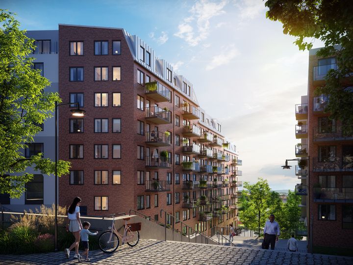 HMB Construction is a subsidiary of AF Gruppen and, on behalf of the housing developer OBOS, it is building 60 new tenant-owned apartments in Nacka, located just to the south of Stockholm. Ill. OBOS