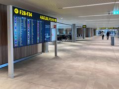 Interiør på det nye non-Schengen-området på Oslo lufthavn. Foto: Harald Kvam / Avinor