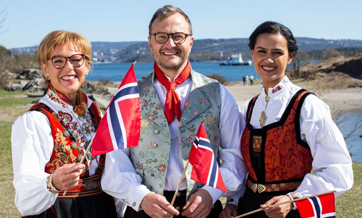 17.mai: Wenche Andersen, Espen Fiveland og Desta Marie Beeder leder 17.mai-feiringen på TV 2.