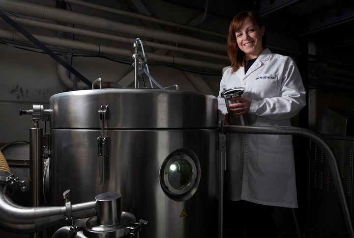 – Målet er mest mulig protein med best mulig smak, sier forsker Birthe Vang. Foto: Audun Iversen © Nofima