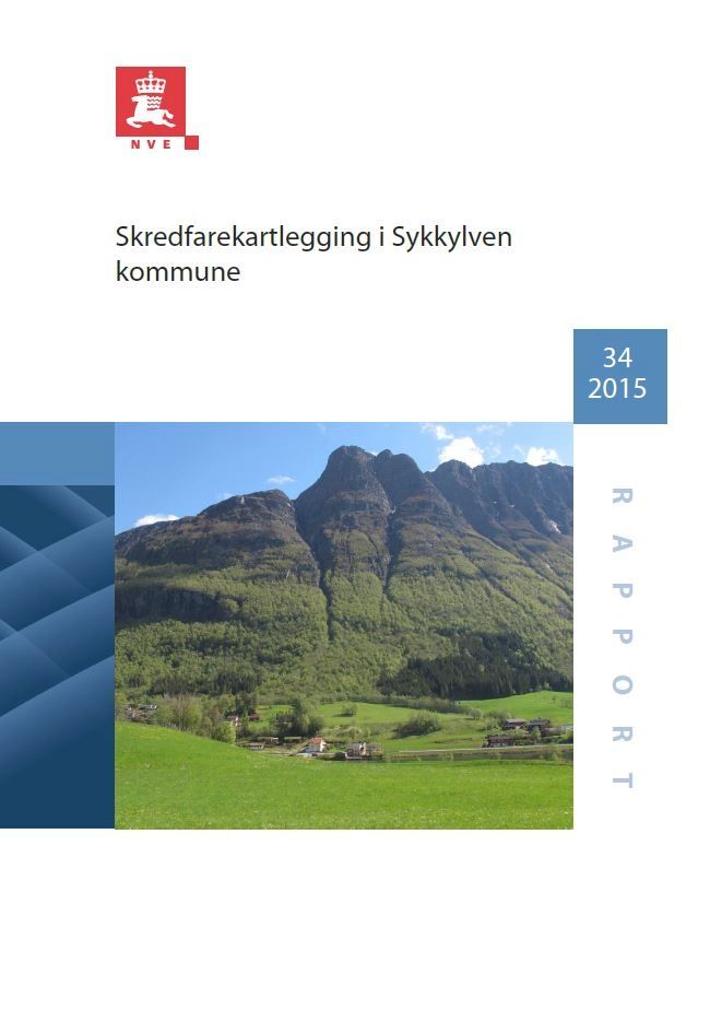 Faresonekart for skred for Sykkylven