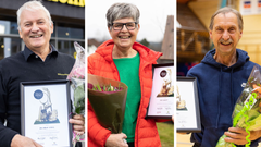Jan Magne Dybvik, Eira Weseth og Rolf Hall er finalistene i Årets ildsjel. Fotocollage: NIF
