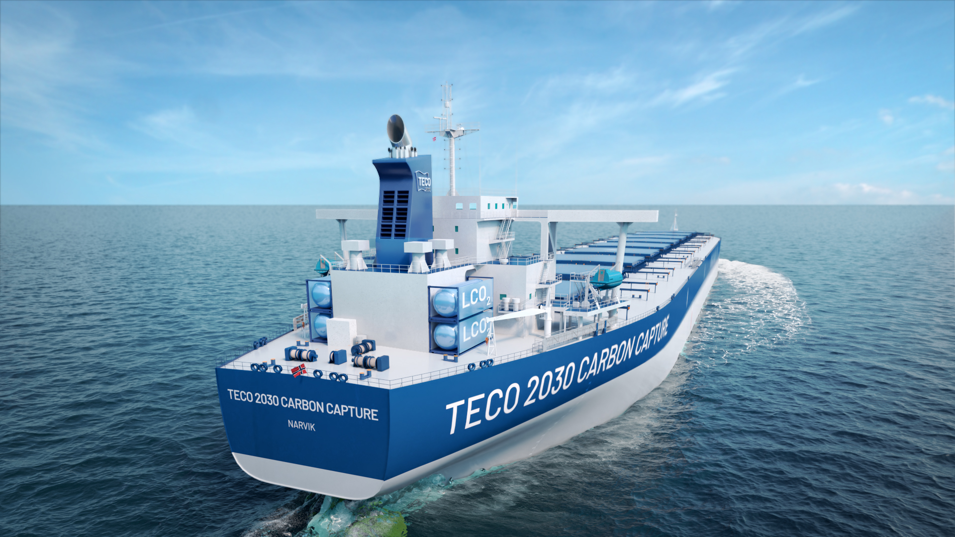 TECO 2030 fått opptil 4 millioner kroner i indirekte støtte i form av skattefradrag for å utvikle karbonfangstløsninger for skip som vil skille ut CO2 fra skipseksosen og lagre den frem til skipet er i havn.