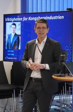 Bilde: Adam Tzur / SINTEF. Geir Håøy konsernsjef i Kongsberg gruppen