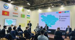 The opening ceremony of the Central Asian pavilion at COP26 (The Astana Times)