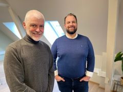 Klar konsulent: Petter Eide (tv) og Managing Partner i Rud Pedersen Kristian Hvilen (th).
