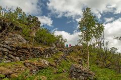 Kongevegens oppbygging på Vårstigen i Oppdal. Foto: Matti Bernitz