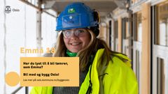 Som en av de største byggherrene i landet, vil Oslo kommune bruke posisjonen sin til å jobbe for større mangfold i byggenæringen.

I dag er kvinneandelen i bygg- og anleggsnæringen på rundt 9 prosent totalt sett, og med kun to prosent kvinner på fagarbeidersiden. Foto: Tove Lauluten/Kultur- og idrettsbygg Oslo KF