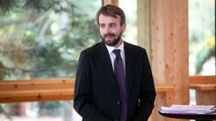Næringsminister Jan Christian Vestre legger frem rejgeringens eierskapsmelding på Klimahuset i Oslo. Foto: Øyvinn Myge, Nærings- og fiskeridepartementet