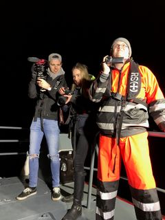 Dokumenterer. YouTuberne Vegard Nygård Valde, Gjyri Helena Werp Vegheim og Robin Herstadhagen.