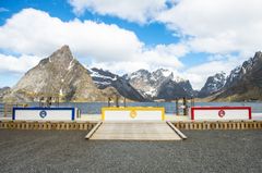 Det blir fantastiske TV-bilder når kjøkkenbenkene er plassert i slike omgivelser. Foto: MasterChef Italia