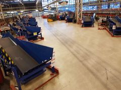 300.000 tusen julepakker i døgnet har denne monstermaskinen på Østlandsterminalen  Lørenskog sortert i juletrafikken. Nå er ingen igjen.