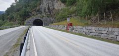 Rv. 13 Stedjebergtunnelen mellom Sogndal og Leikanger. Foto: Statens vegvesen