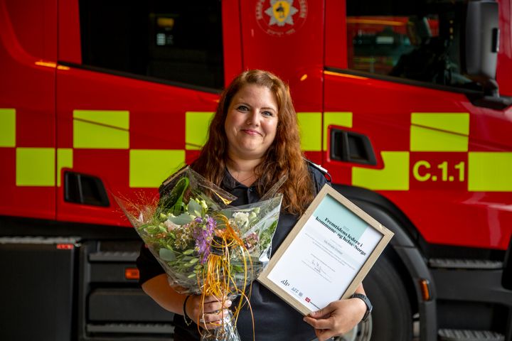 Ida Amalie Onstad (32), nestleder og beredskapsrådgiver i Sarpsborg brannvesen
