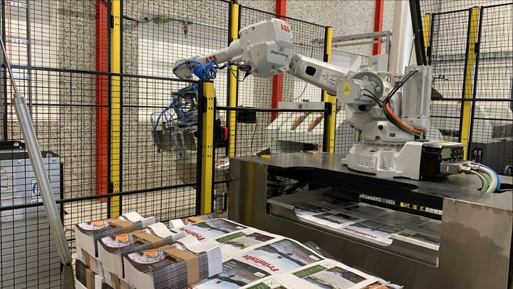 Ålgård Offset effektiviserer og forbedrer arbeidsmiljøet med robotisering (Bilde: RobotNorge).