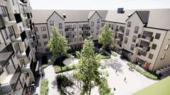 AF Gruppen‘s subsidiary HMB Construction has entered into an agreement to build 121 apartments for Riksbyggen in Gävle city centre.Ill. Riksbyggen.