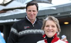 Idrettspresident Tom Tvedt og 1. visepresident Kristin Kloster Aasen. Foto: Geir Owe Fredheim