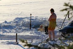 Om strømprisene stiger til 20 kroner per kWh, blir nok dette et vanlig syn i Hytte-Norge til vinteren. Foto: Ville Vainio