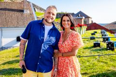 Stian "Staysman" Thorbjørnsen og Kathrine Moholt skal i sommer lede den aller siste Allsang-sesongen på TV 2. Foto: Thomas Andersen.