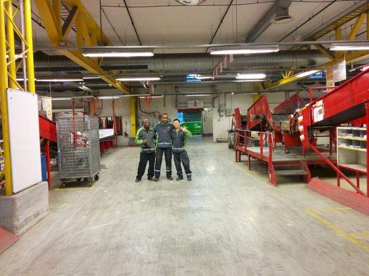 Nå er de i havn på Postens godssenter på Alnabru